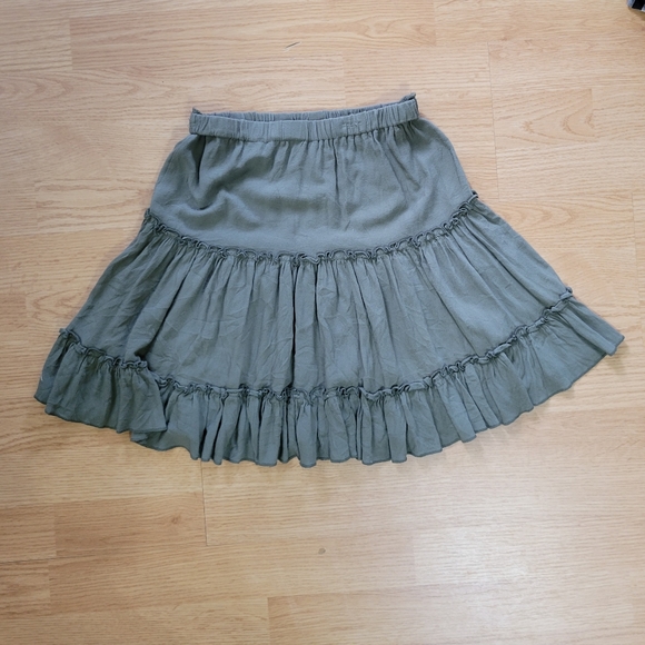 Princess Polly Women's High Waisted Marlowe Mini Skirt Army Green Size 8 - Picture 10 of 12